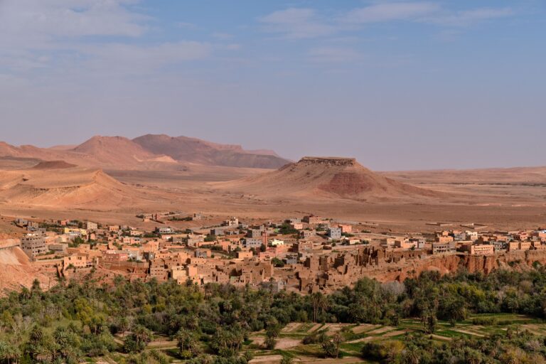 città marocchina da lontano